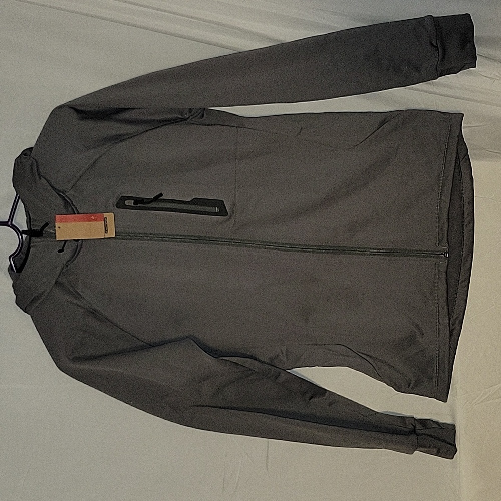 Mens Medium loose fit cycling jacket micro fleece hoody